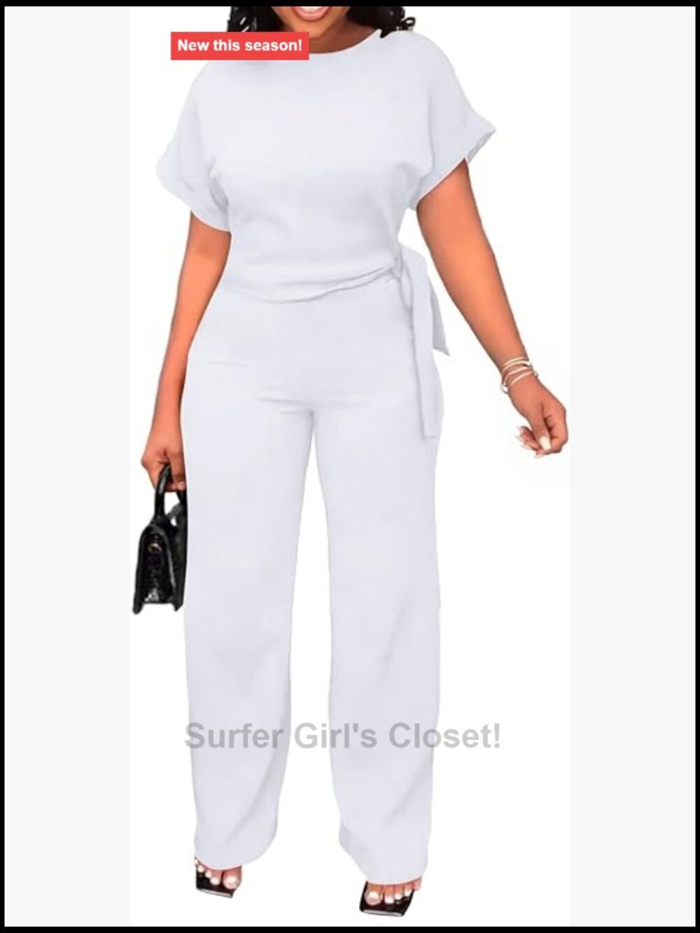 Women's 2 Piece Set Batwing Top Flare Pants Lounge Outfit